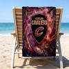 Custom Name Beach Towel Cleveland Cavaliers Logo Beach Towel, Soft Microfiber, Gift for Her/Him, Birthday, for Pool, Beach, Travel, Fan Gifts