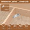 20/50 Buc Conector de Colț Mobilier Oțel Inoxidabil Suport de Colț Suport de Colț Triunghiular Universal cu Șurub Colțare