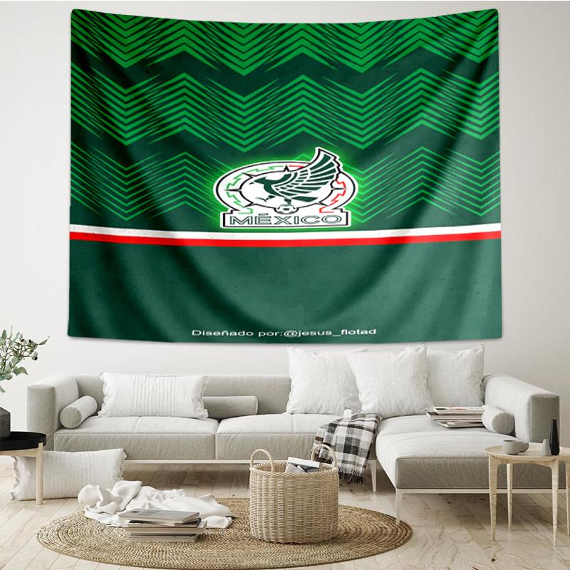 Mexico Football Crest Tapestry Hanging for Bedroom,Livingroom, Playroom,Decor Art Room Wall Tapestry Holiday and Birthday Gifts