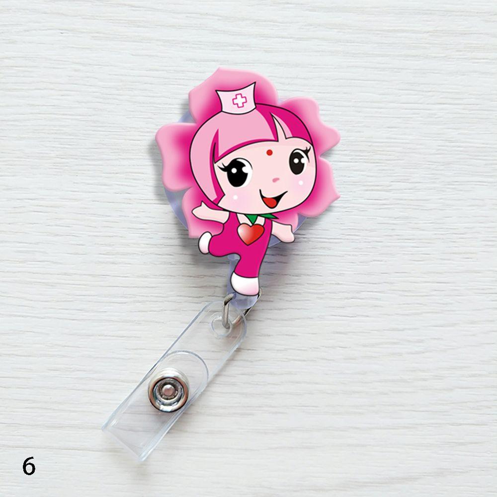 Fashion Stationery Office Supplies Mini Badge Holder Retractable ID Name Card Lanyards
