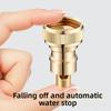 Water Stop Valve for Washing Machine Faucet Universal Anti-fall Automatic Check Valve Household 4-point Water Nozzle Adapter
