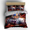 Football player with flames. Bedding sets Duvet cover sets Duvet covers Pillowcases(1*Duvet Cover 2*Pillowcases without duvet insert)