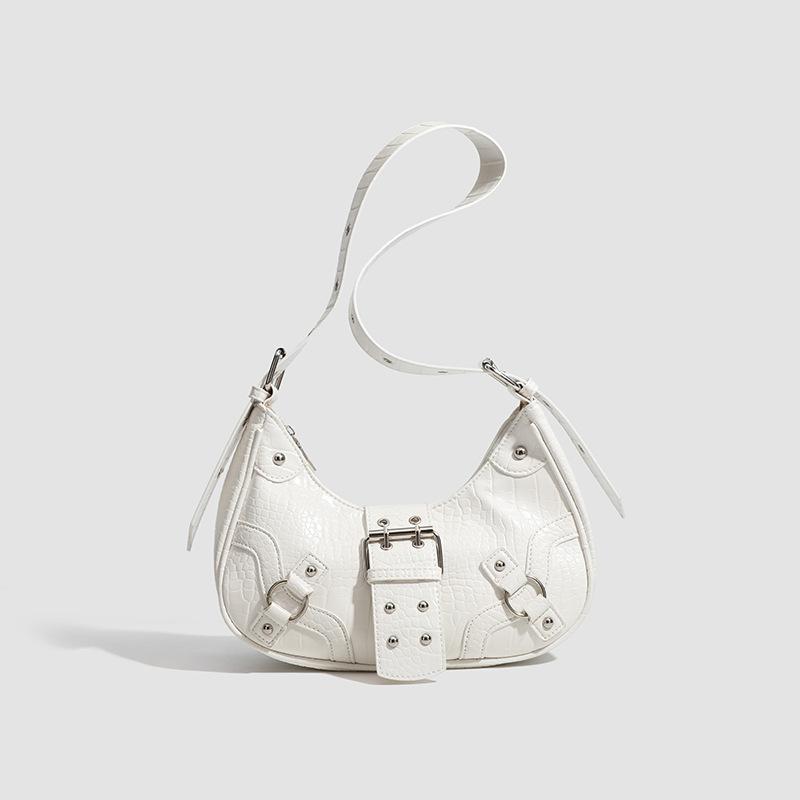 Krokodillemønster Tekstur Utsøkt Underarmsveske Høst og Vinter Høyverdig Retro Allsidig Mote Halvmåneveske Kvinner