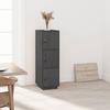 820169 vidaXL Highboard Grey 34x40x108.5 Cm Solid Pine Wood