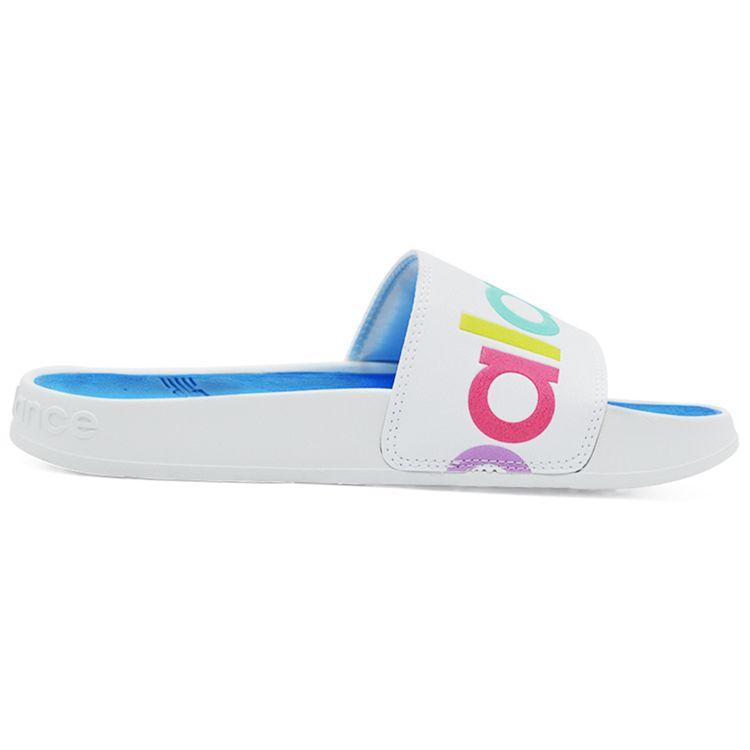 New Balance NB 200 Comfortable Versatile Slide Sandals Women Footwear White Blue SWF200A1