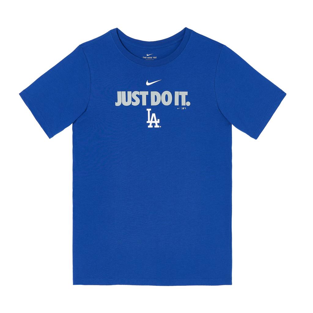Nike MLB Collaboration Los Angeles Dodgers Dri-Fit Sports Quick-Dry Basketball T-Shirt Kids Tops 3Z3G6SAHC-LAD