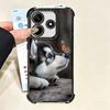 Alaskan Husky Cute Dogs Plating Phone Case For Xiaomi Poco X5 X6 X7 X8 Pro Max F8 Ultra F7 M8 M7 M5S Redmi 15C 15 14C 13C 13 X3