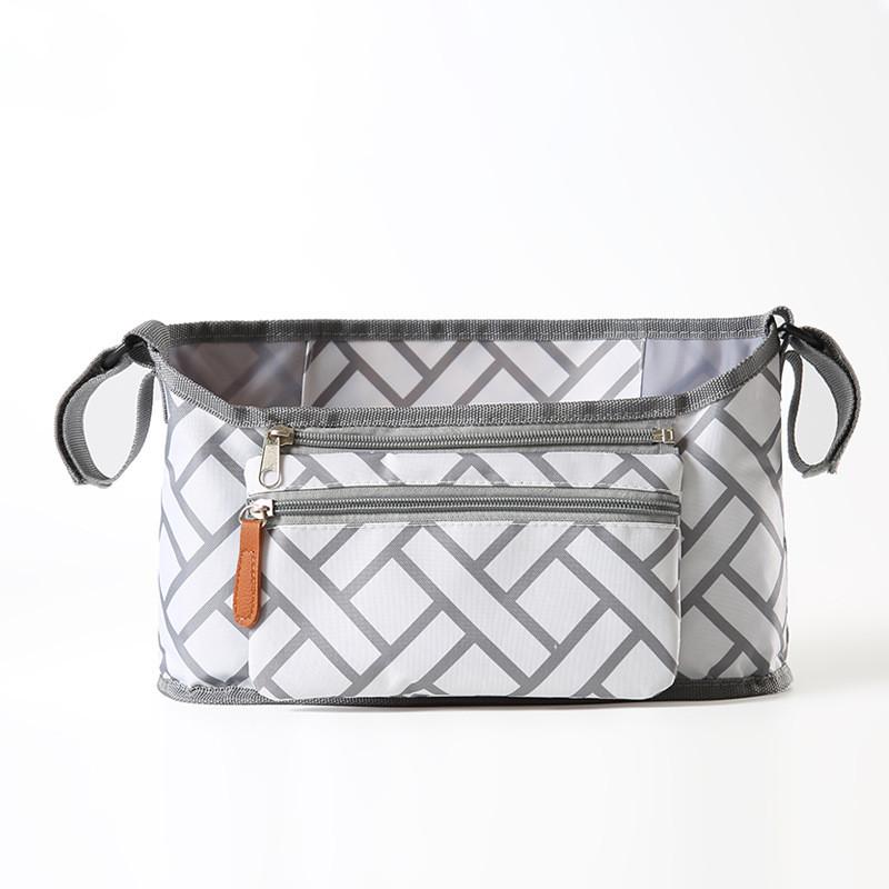 Baby Stroller Organizer Bag With Oxford Fabric Storage For Traveling And Shopping