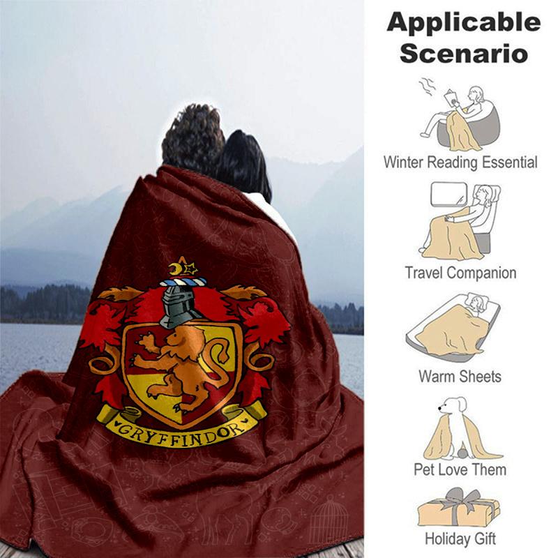 Gryffindor House Crest Phone Case CoverPrint Blanket, Soft Blanket For Sofa Office Bed And Travelling Daughter Birthday Gift esj247