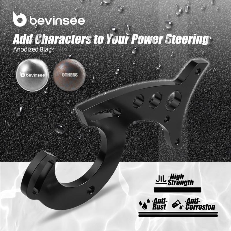 BEVINSEE Power Steering Bracket for Ford Small Block 289 302 351W Engines 1965 1966 1967 1968
