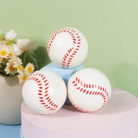 6Pcs Mini Sports Stress Ball Anxiety Relief Small Foam Football Baseball Basketball Tennis Soccer Kids Elastic Ball Fidget Sensory Toy