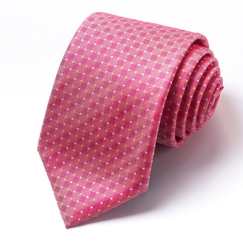 Men'S Tie Business Dress Tie Polyester Groom Wedding Festive Striped 8Cm Tie
