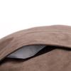 KMMOTORS Car Neck Cushion Suede Long Distance Drive Neck Pillow Car Neck Cushion Neck Pad Set of 2 (Dark Brown)