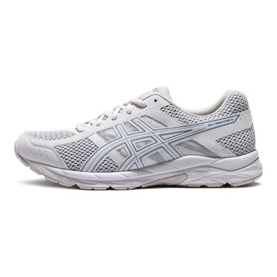 Gel-Contend 4 Comfortable Fashion Fabric Synthetic Leather Low-Top Training Running Shoes Men Sneaker Gray Blue 1011B896-021