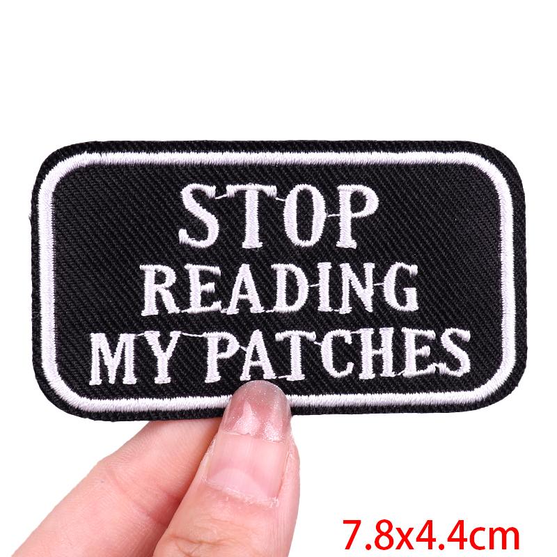 Personality Skull Embroidered DIY Punk/Rock Patch Iron On Patches For Clothing thermoadhesive Patches For Clothes Badge Decor