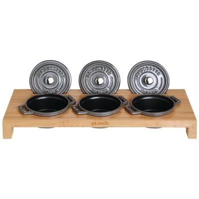 Staub Bamboo 3 Mini Stand for Casseroles