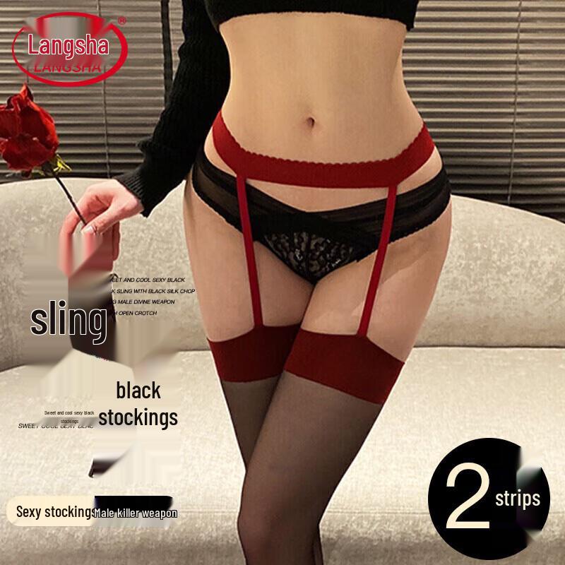 

Langsha Сексуальные Ультратонкие Колготки с Подвязками и Открытой Ластовицей One Size