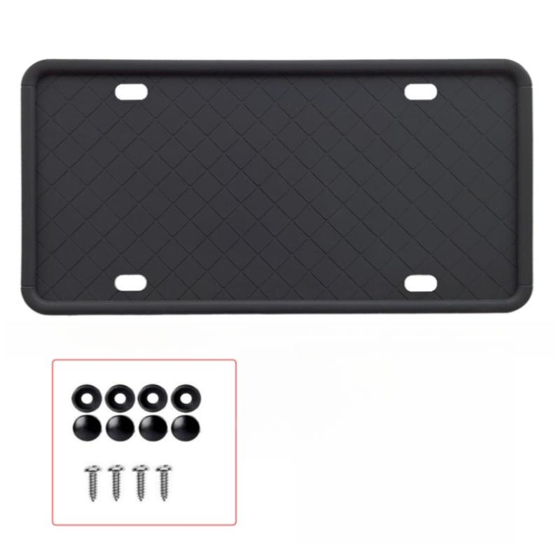 

For Silicone License Plate Holder U.S. Specification Automobile General Purpose No Paint Damage License Plate Holder темно серый