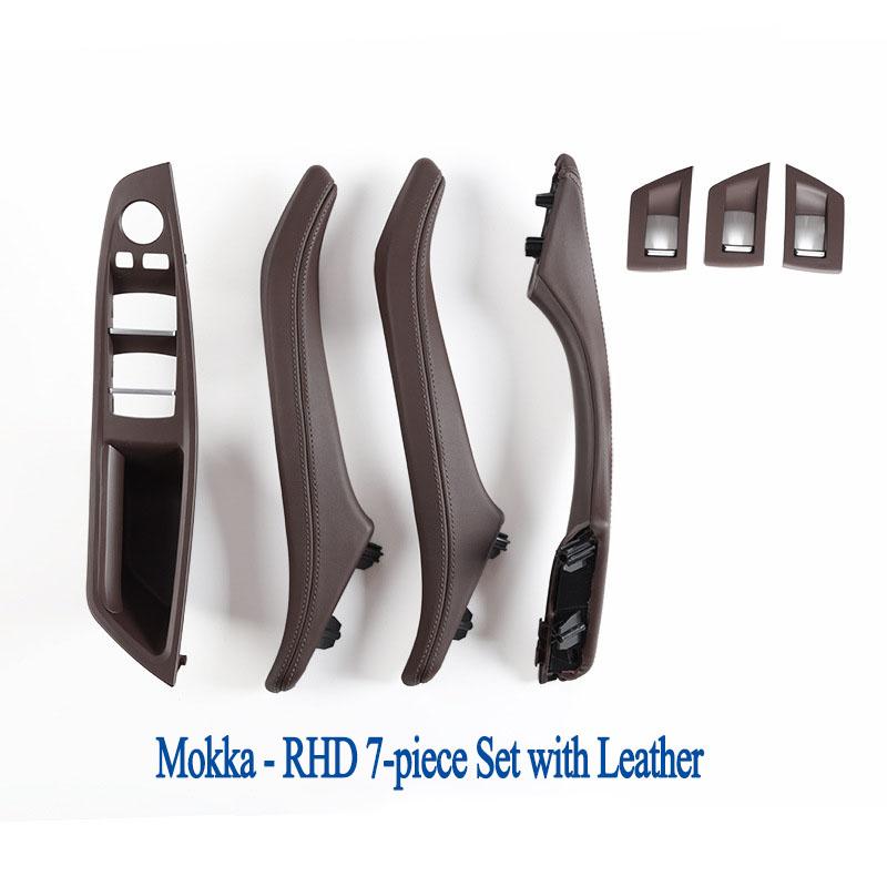 Left Right Interior Leather Passenger Door Handle Assembly For BMW 5 Series F10 F11 F18 520i 523i 525i 528i 535i