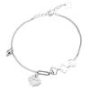 S925 Sterling Silver Ruyi Cloud Peace Lock Bracelet - Elegant Gift for Her, Perfect for Valentine's Day & Seven Stars Festival