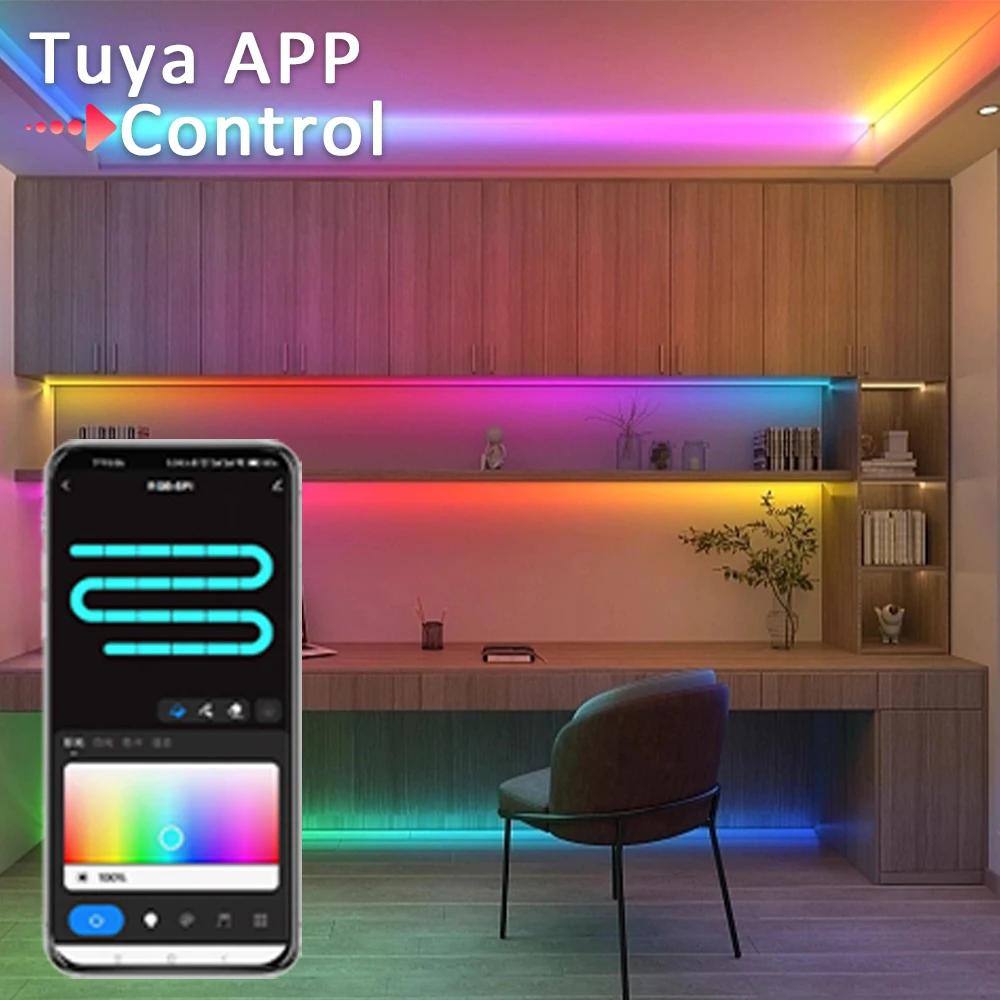 5-24V WT-SPI RGB RGBW LED Controller Tuya Smart Addressable WS2811 WS2812 SK6812 WS2814 Strip Light Controler Remote Control