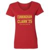 Cunningham Clark 2025 Inspired - Indiana Duo Tribute Ladies' V-Neck Tshirt Unisex T-Shirt