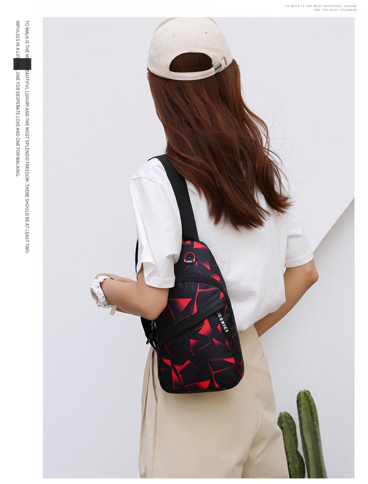 

2024 Корейский стиль Унисекс Легкая сумка через плечо и на плечо для занятий спортом на открытом воздухе и повседневного использования