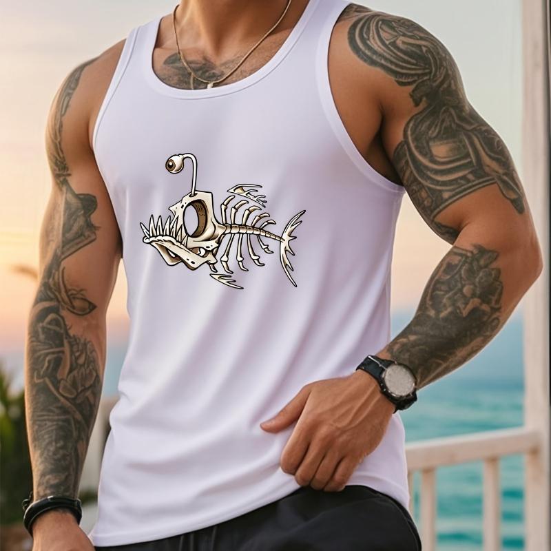 

Anti-Static, Great for Work From Home & Long-Term Wear, Men s Tank Top XXL білий