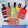 3D Soft Rubber PVC Luggage Tag & Lanyard for Suitcase