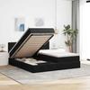 VidaXL Ottoman Bed Frame with Mattress Black 160x200 Cm Velvet, Bed Frame, Upholstered Bed Frame, Ottoman Bed Frame 3312919