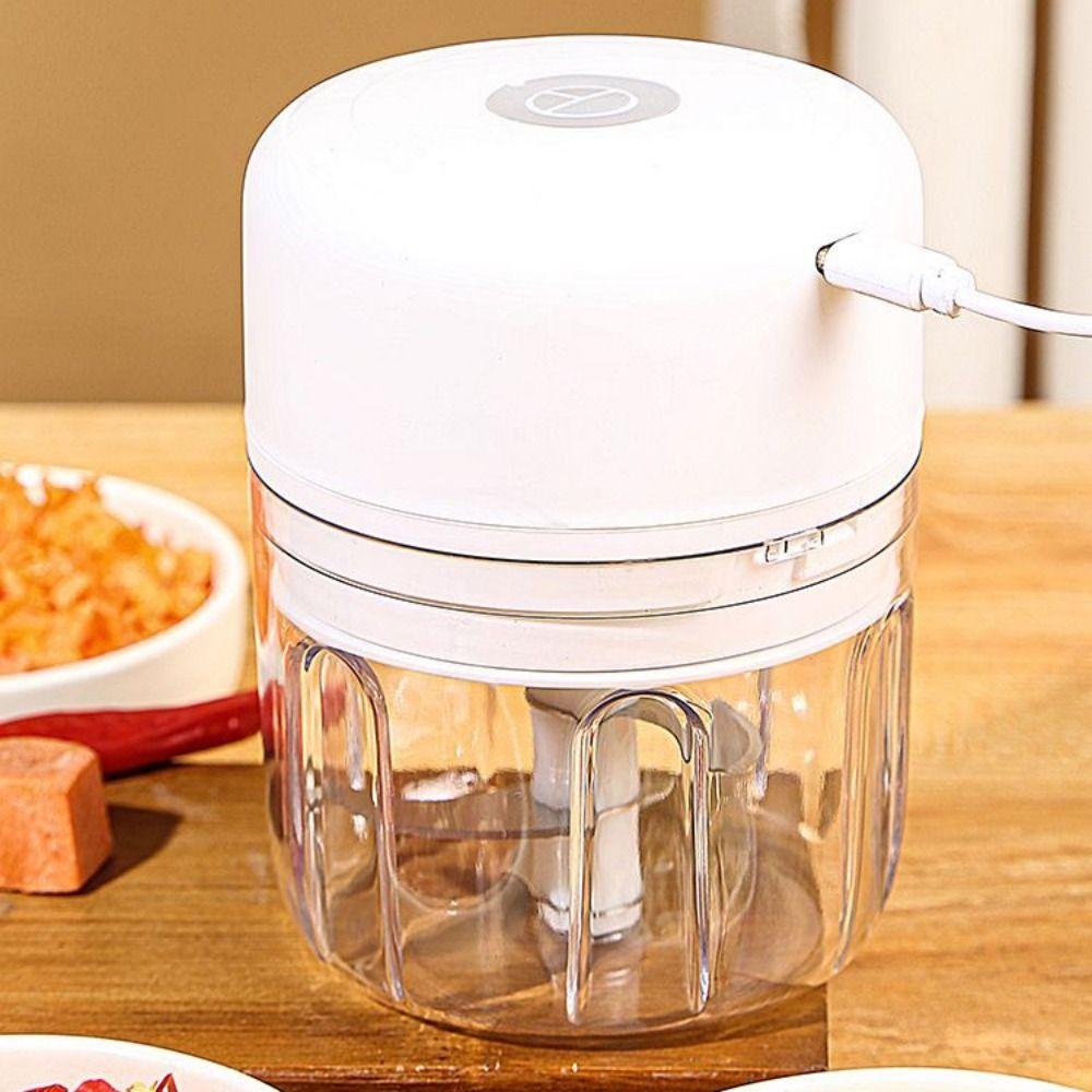 250mL Electric Food Chopper USB Rechargeable Ginger Crusher Chopping Vegetable