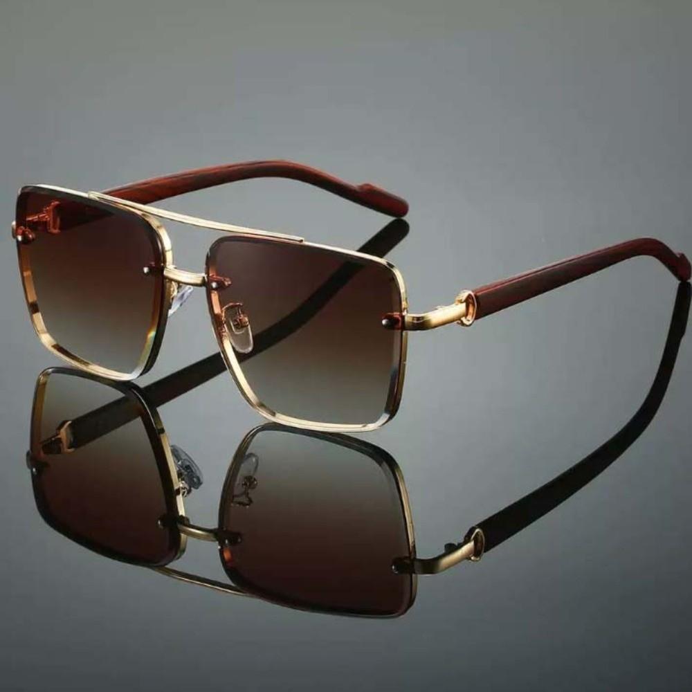Eyewear Double-bar Sunnies Lightweight Anti-UV Plain Glasses Unisex Polarized Sunglasses  Party