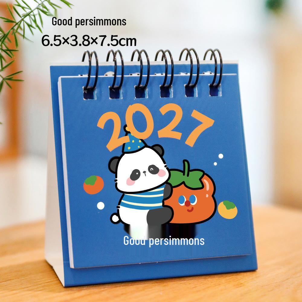 2026 Inspirational Words Mini Desk Planner Calendar - Creative Portable Desktop Ornament