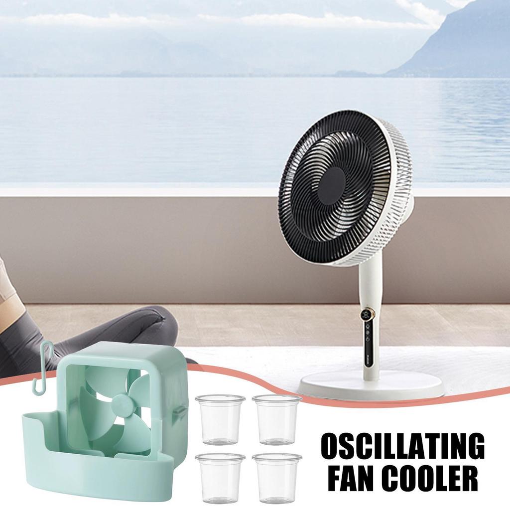 Portable Fan Cooler Set - Zero-power Physical Water Circulation Cooling Device with Hook Mount, Summer Heat Relief Accessory
