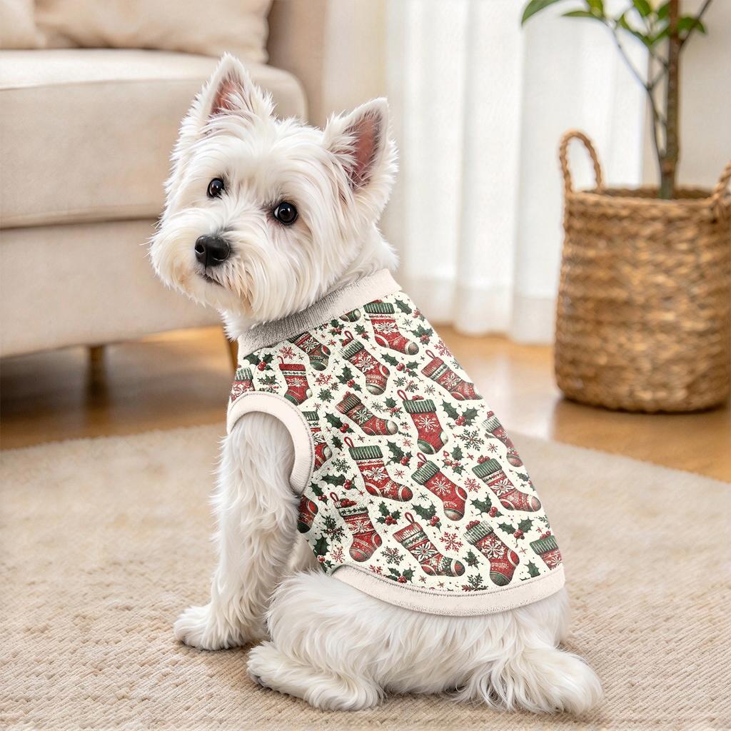 Pet Christmas Print Clothing, Festive Holiday Pet Apparel for Seasonal Celebrations and Daily Use