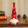 Festive Striped Snowflake Knit Hat with Lights: Star & Doll Ornament