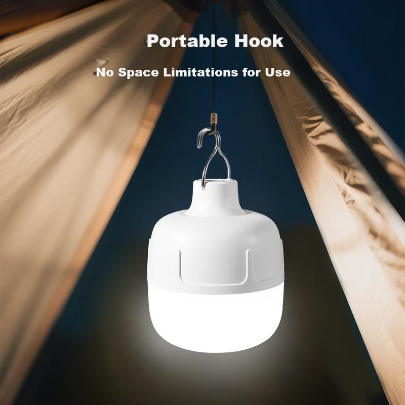 JD Jingzao Camping Lantern Outdoor Lighting Night Market Stall Super Long Battery Life Rechargeable Bulb Emergency Hanging Light 280 Lumens