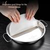 304 Stainless Steel Steaming Plate with Handle