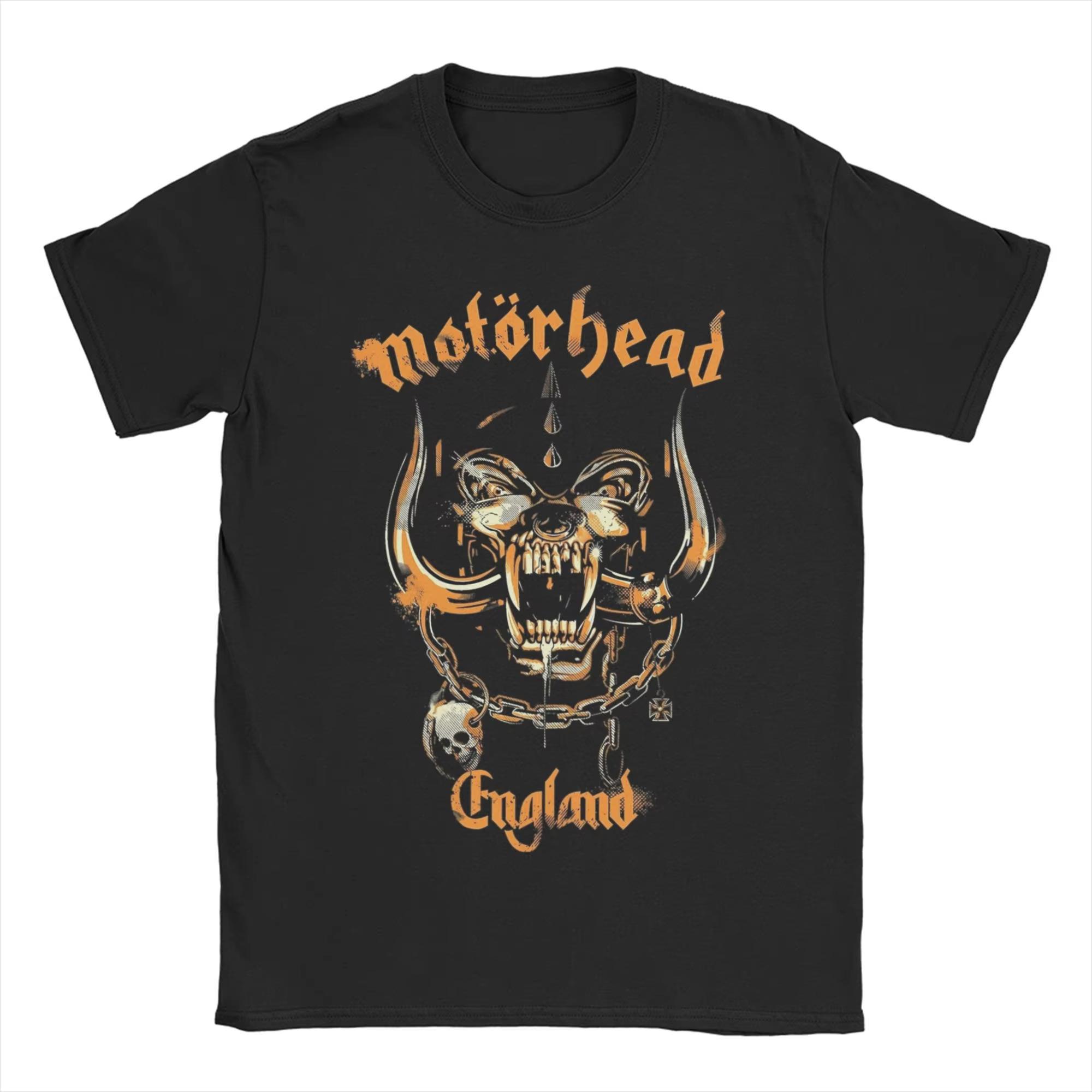 

Best Eng.land Motorhead Men Women T Shirts Funny Tees Short Sleeve Round Collar T-Shirts Cotton Clothes 4XL