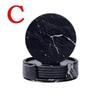 6 Pcs Home Kitchen Marble Pattern Cup Coaster Creative Round Edge Cup Mat Drink Mat Pu Leather Cup Pad Thermal Insulation