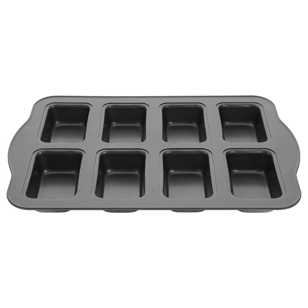 Non-Stick Mini Loaf Brownie Pans 8-Cavity Muffin Dessert Tray Mini Bread Baking Mold  Bakeware