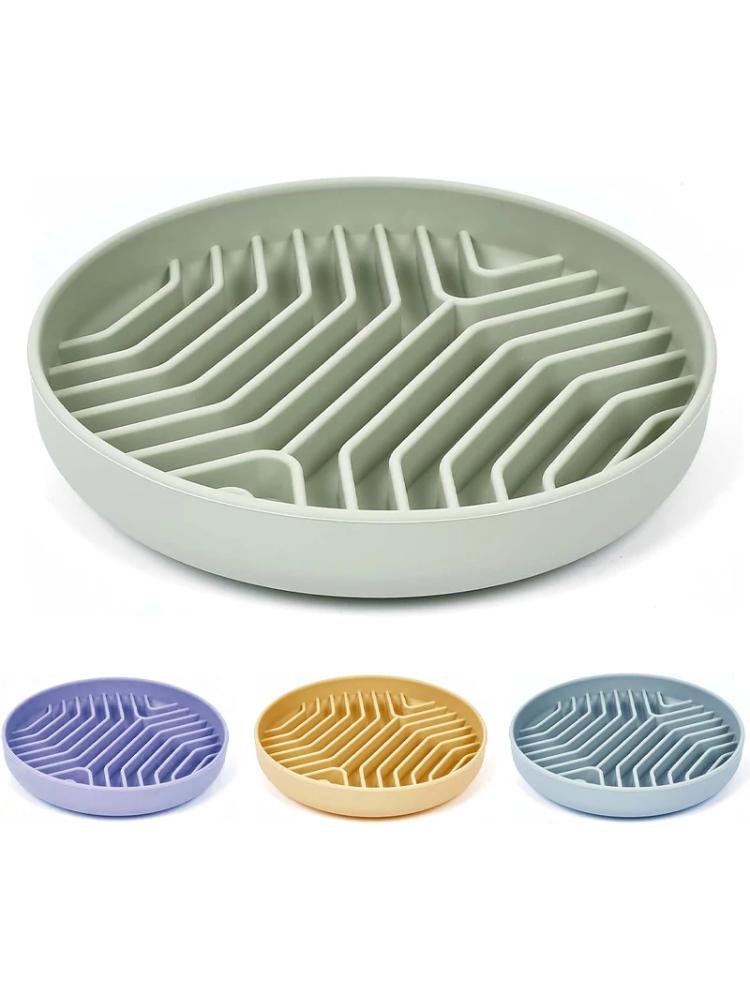 Pet Placemat Cat Slow Feeding Mat Dog Lick Mats Silicone Pet Eating Slowly Food Bowl Puppy Bath Distracted Licking Plate Cutlery