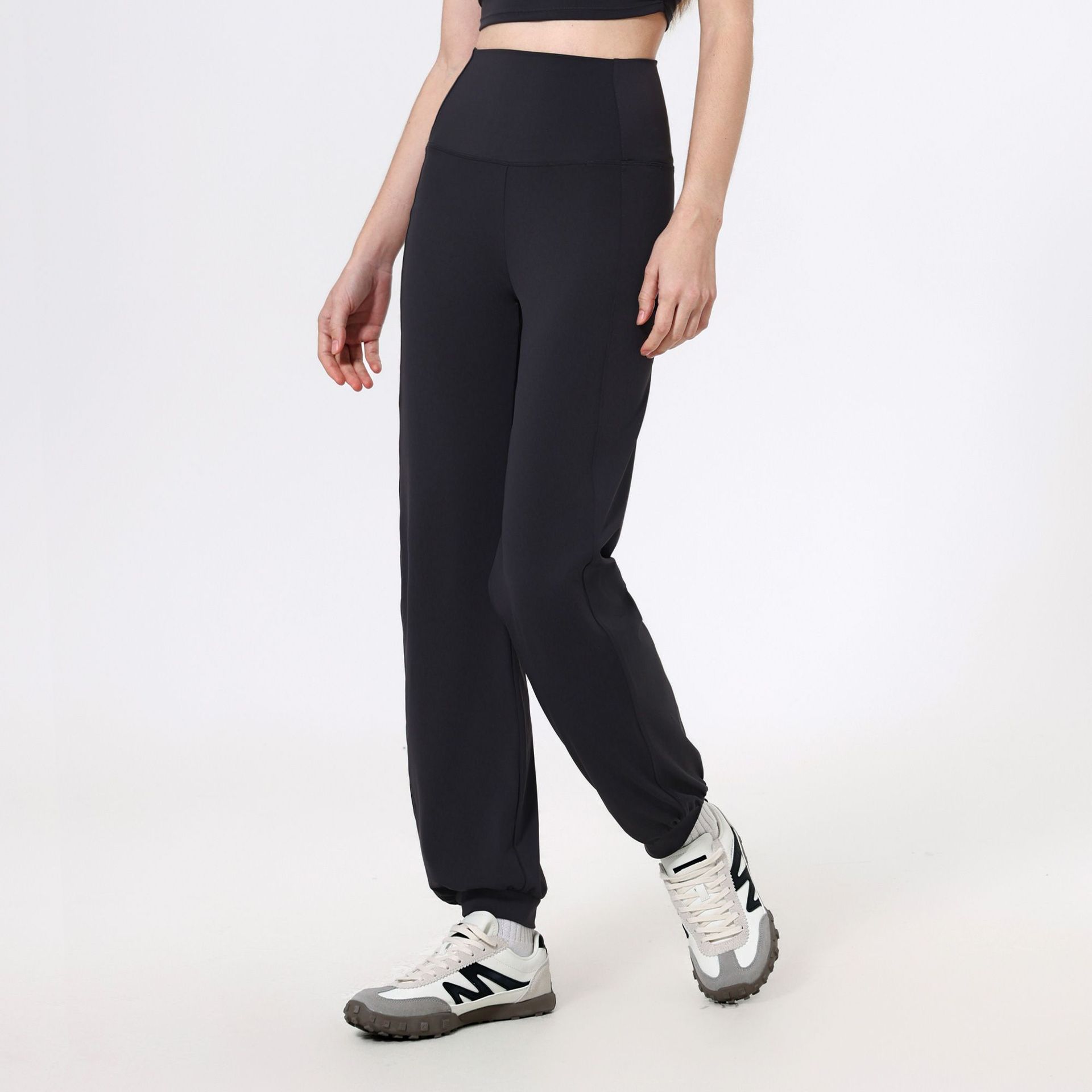 

Sweatpants high waist belly sports loose straight leg leggings women s quick-drying running fitness pants yoga pants S