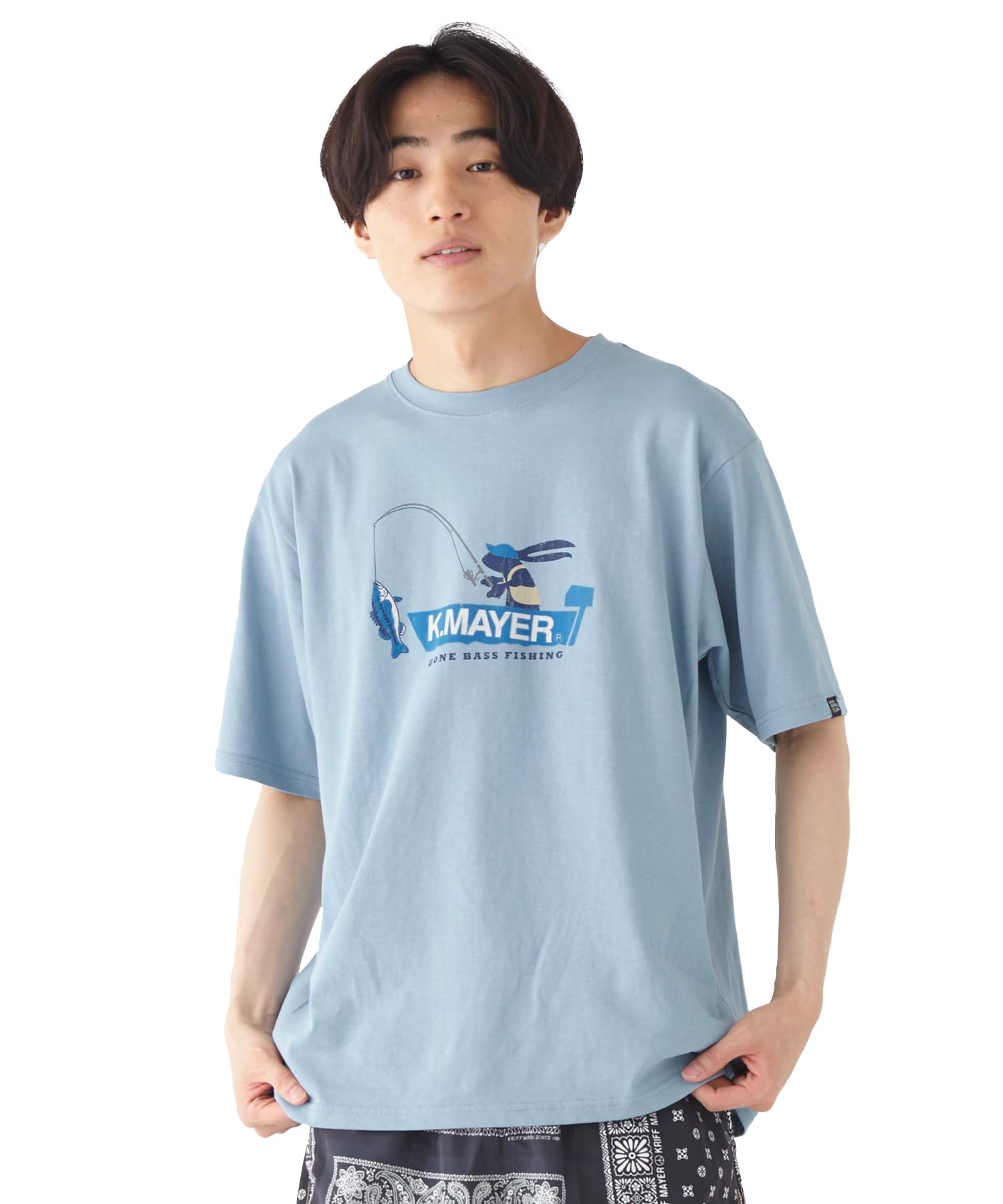 

Футболка Wet Protect с коротким рукавом для защиты от пота и пятен, охлаждающая, саксофоново-синяя [Cliff Mayer], Рыбалка, Предотвращение, Тактильная, Мужская, X-LARGE,