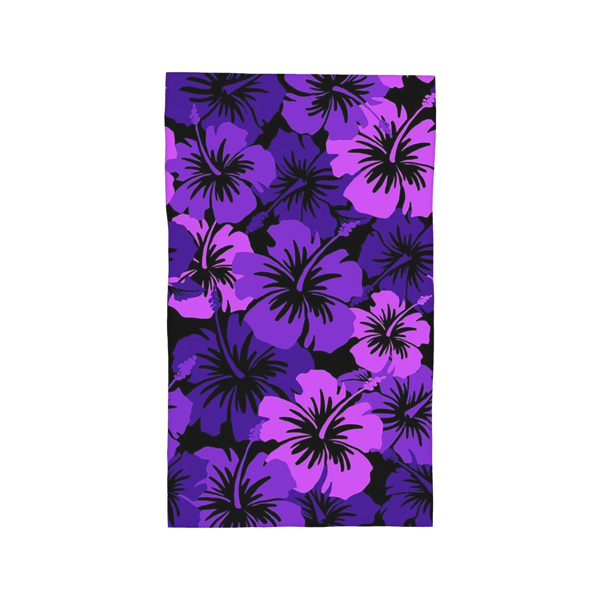 Epic Hibiscus Hawaiian Floral Aloha Soft Face Towel Quick Dry Pool Bath Cotton Towels Absorbent W40*H60(CM)