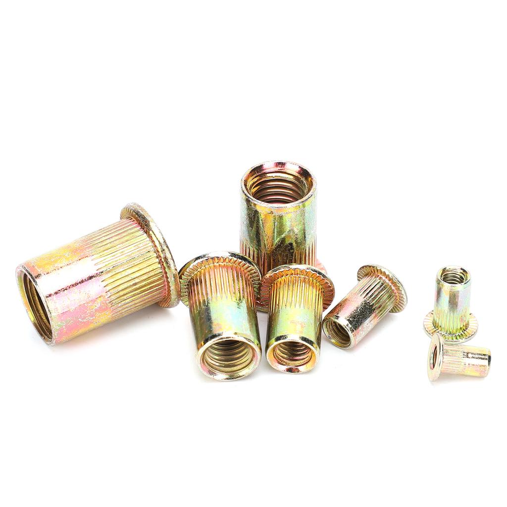220pcs ColorPlated Zinc Rivet Nut Mixed M345681012 Insert Nutserts Assortment Kit