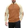 Men'S Outdoor Raglan Sleeve Standing Collar Long Sleeved Sweatshirt