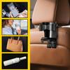 Back Seat Cup Holder Car Seat Headrest Hooks with Foldable Phone Holder Anti-Slip Organizer Storage for Commute Daily Drive Road