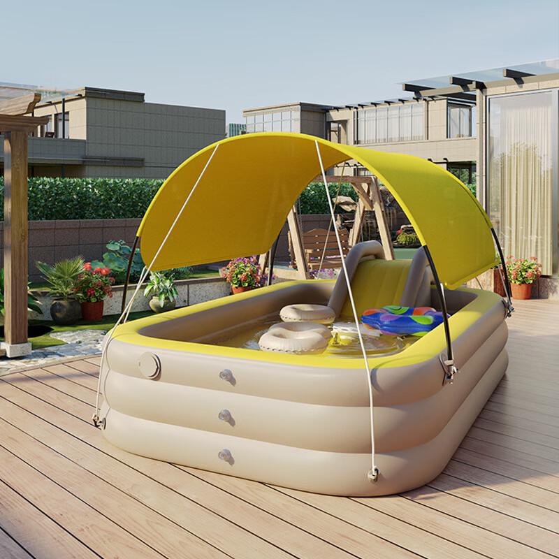 Automatic Inflatable Foldable Swimming Pool with Sunshade