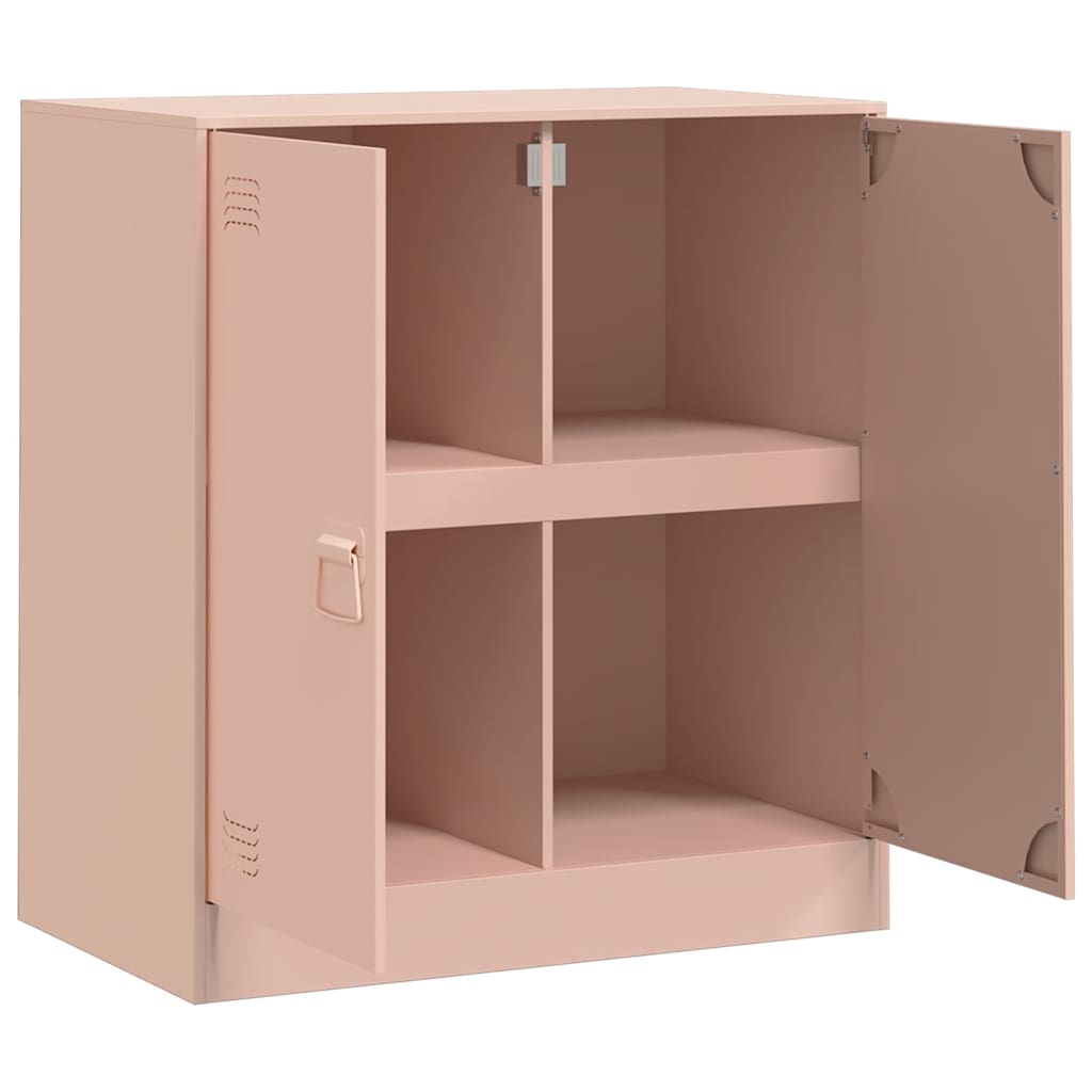 Sideboard Pink 67 X 39 X 73 Cm Steel